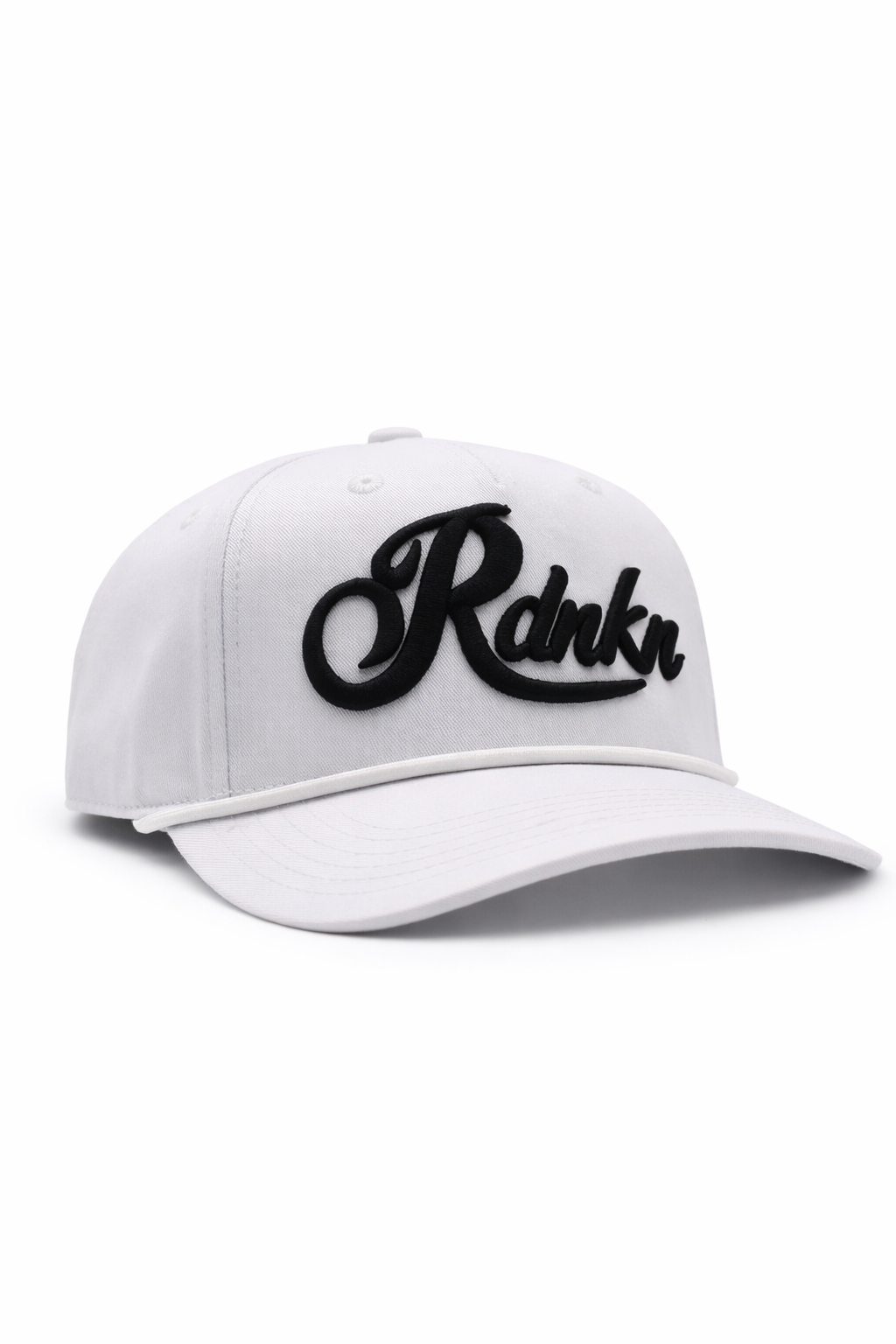 Black on White rope Ballcap