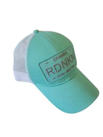 Women's Teal High Ponytail Ballcap