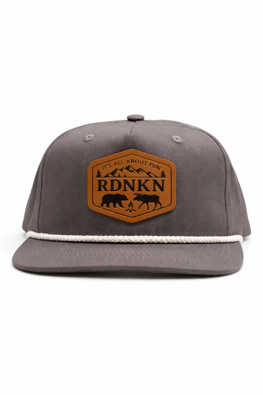 RDNKN Grey Flat Brim Snapback