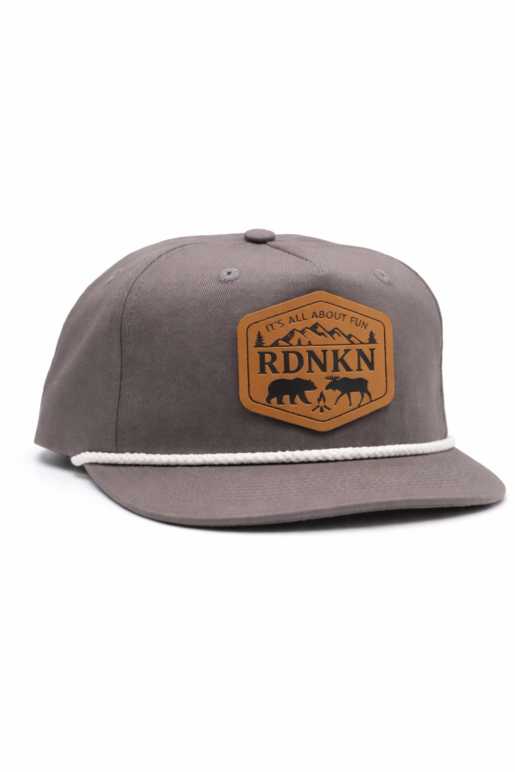 RDNKN Grey Flat Brim Snapback Ballcap