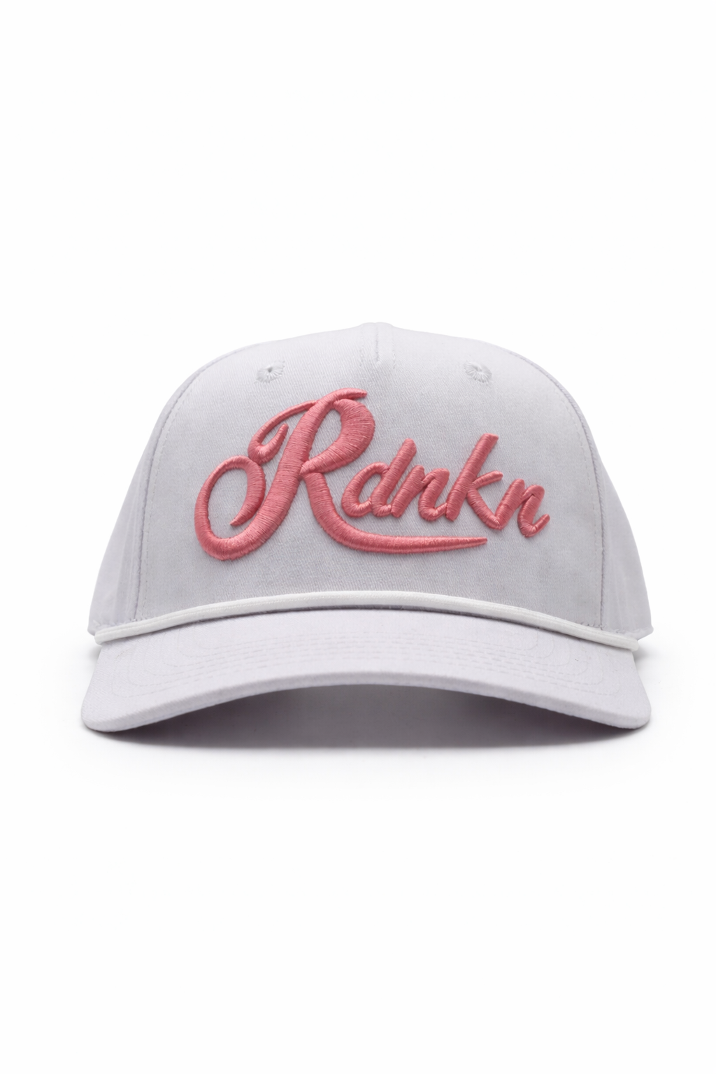 Pink and White Rope Hat