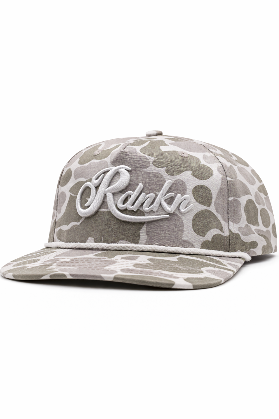 RDNKN White & Grey Duck Camo Ballcap