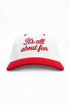 It's All About Fun - Maroon Ballcap